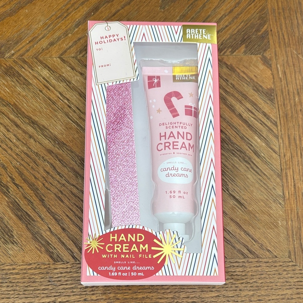 Pink Hand Cream with Nail File